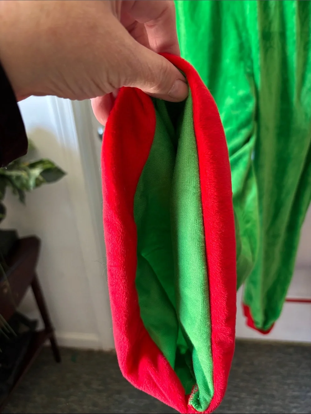 Spirit Red and Green Holiday Elf Jumpsuit - Picture 2 of 11